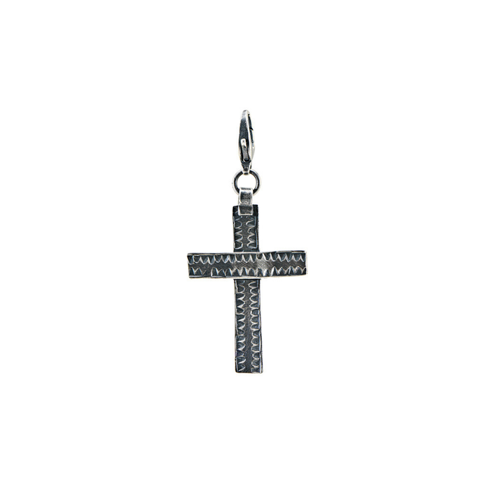 Cross Charm - Sterling Silver