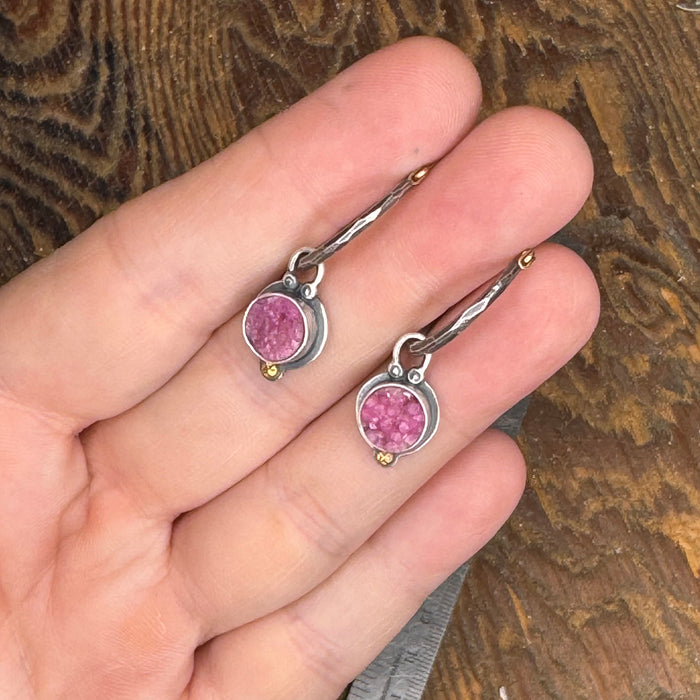 Cobalto Calcite Large Hoop Earrings