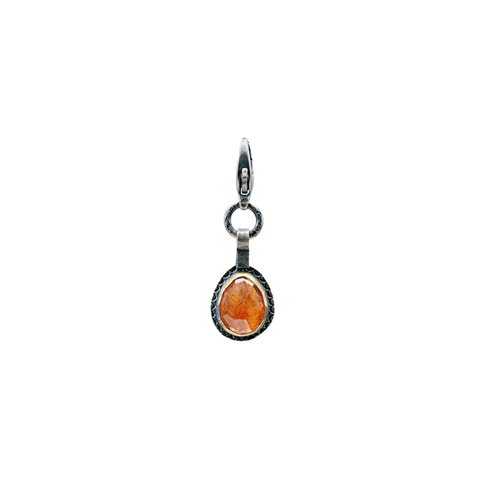 Jade, Opal And Spessartite Garnet Charms - Each Piece Sold Separately