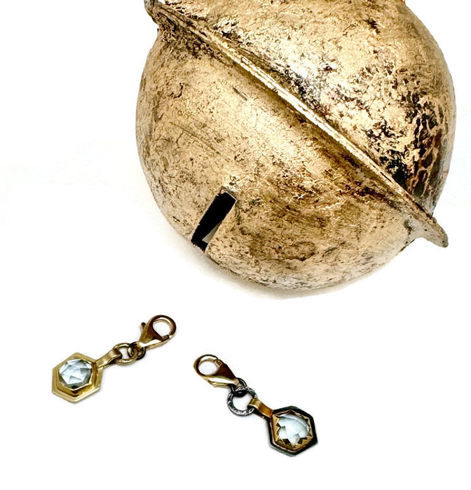 Montana Sapphire geocut charms