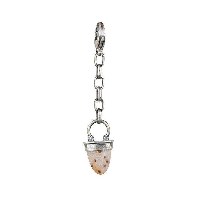 Fossilized Coral Chain Charm