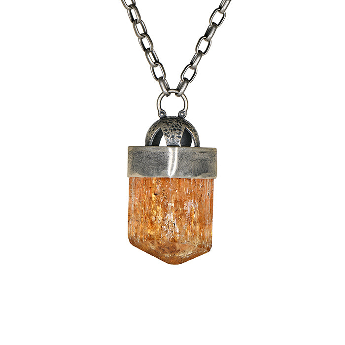 Rough Imperial Topaz Statement Necklace