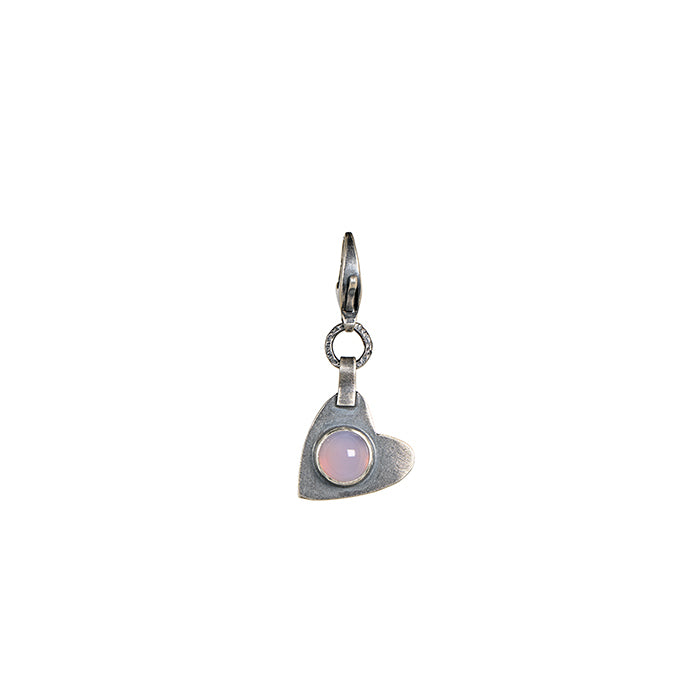 Holley Chalcedony Heart Charm