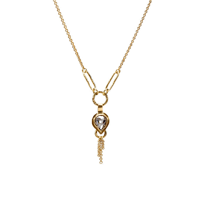 Champagne Diamond Necklace - 14k + 18k + 22k Gold