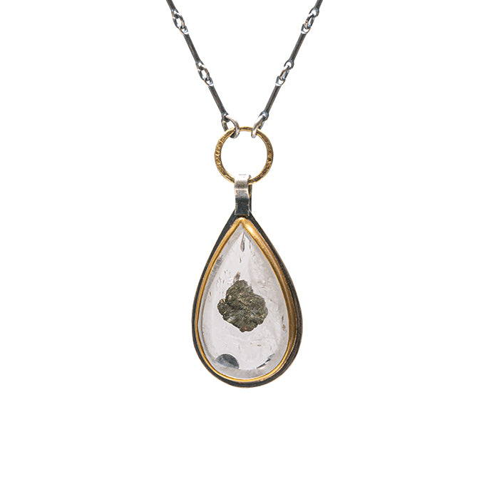 Pyrite in Quartz Necklace