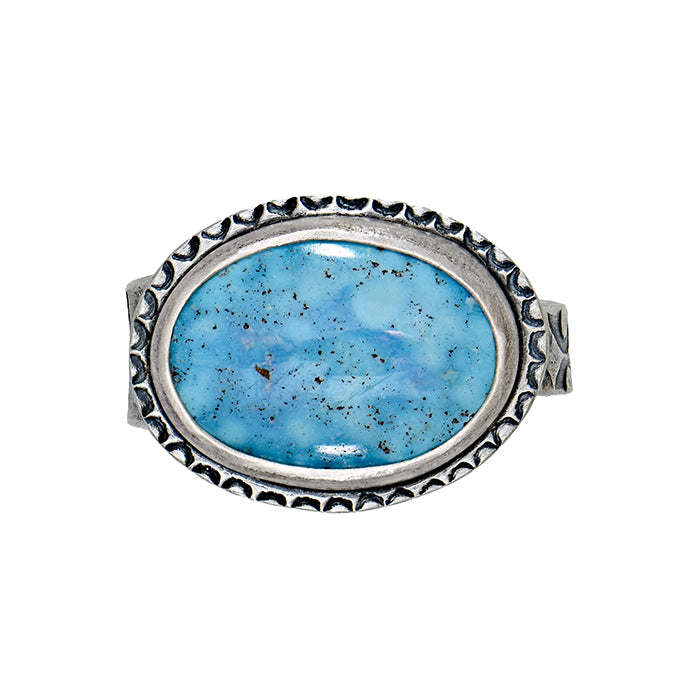 Whitewater Turquoise Ring - size 7
