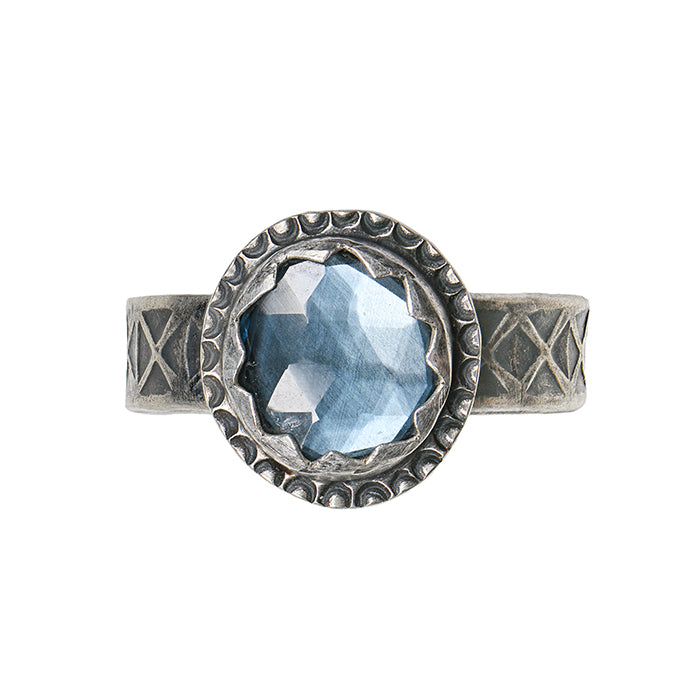 London Blue Topaz Ring - size 10