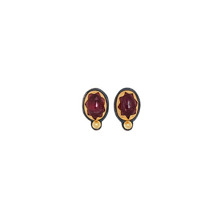 Ruby Post Earrings