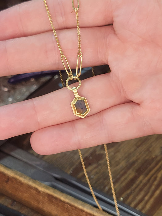 Montana Bicolor Sapphire Necklace in gold