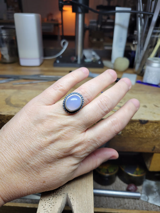 Chalcedony ring - size 7